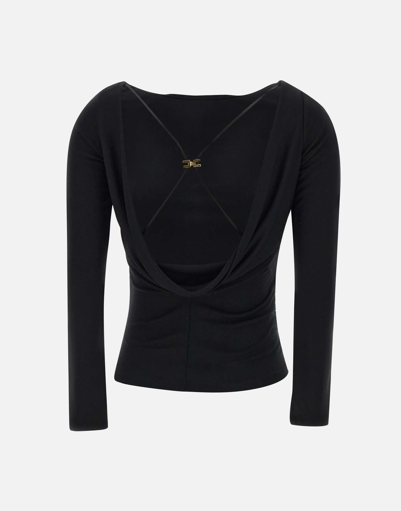Elisabetta Franchi Daily Viscose tröja med öppen rygg