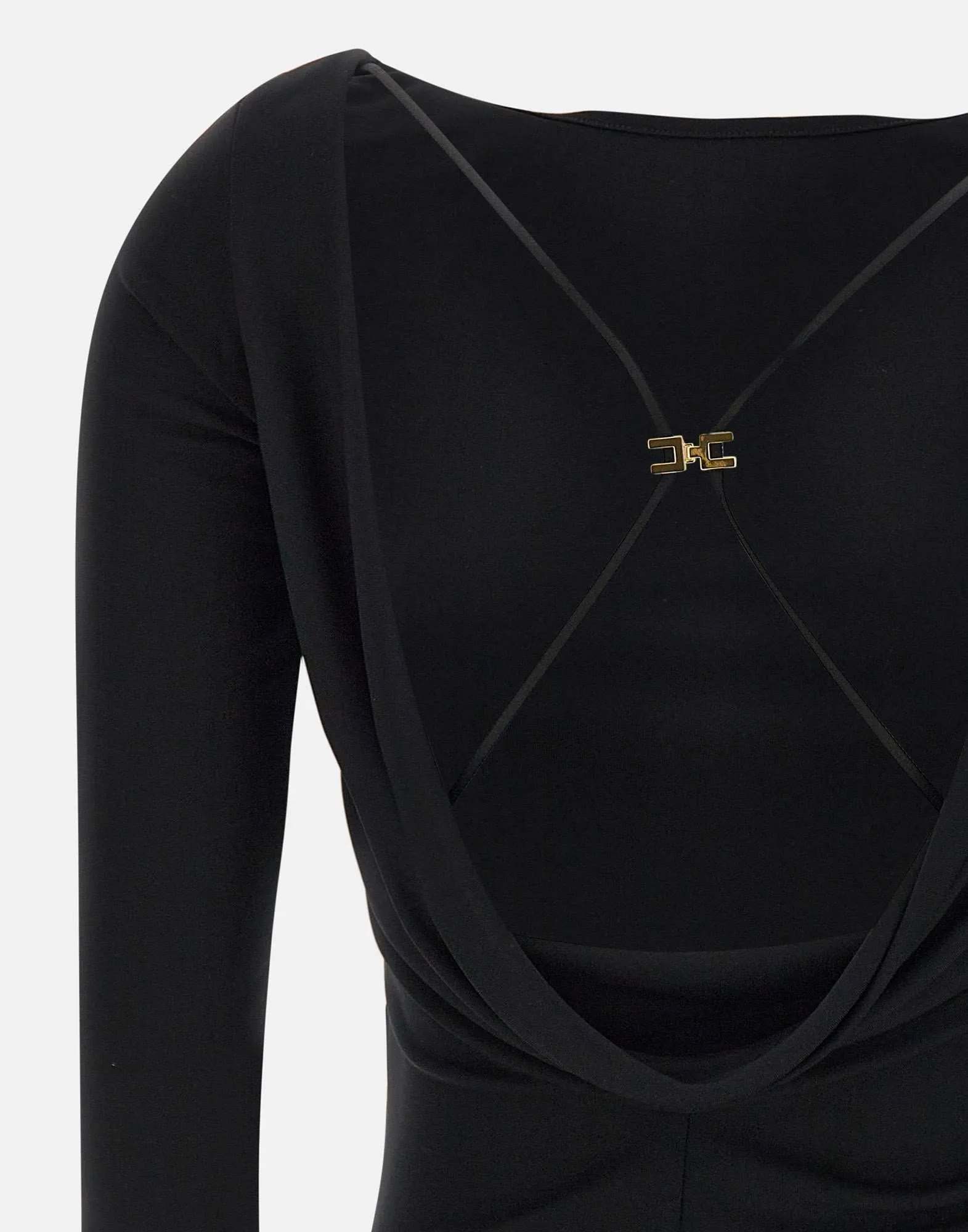 Elisabetta Franchi Daily Viscose tröja med öppen rygg