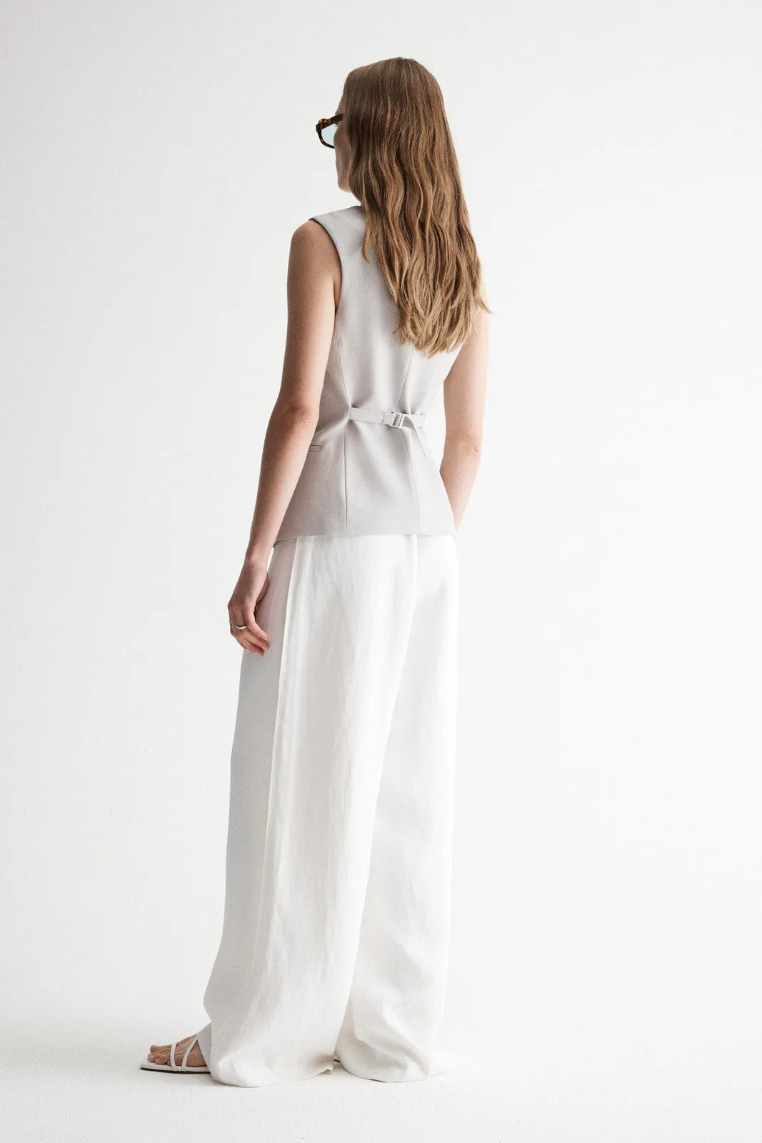 Elka Collective - Elowen Vest in Silver