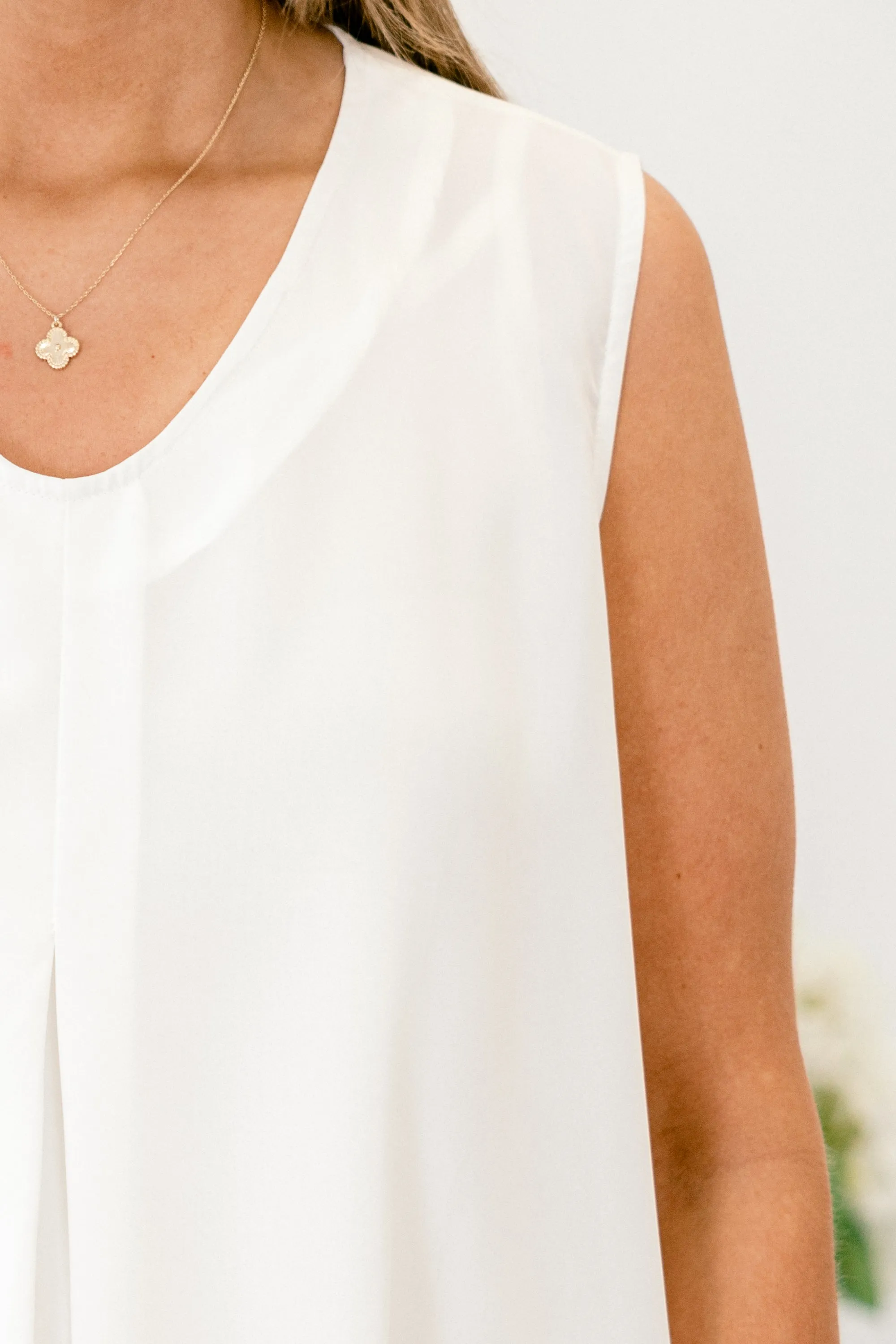 Embrace The Present Tank, Off White