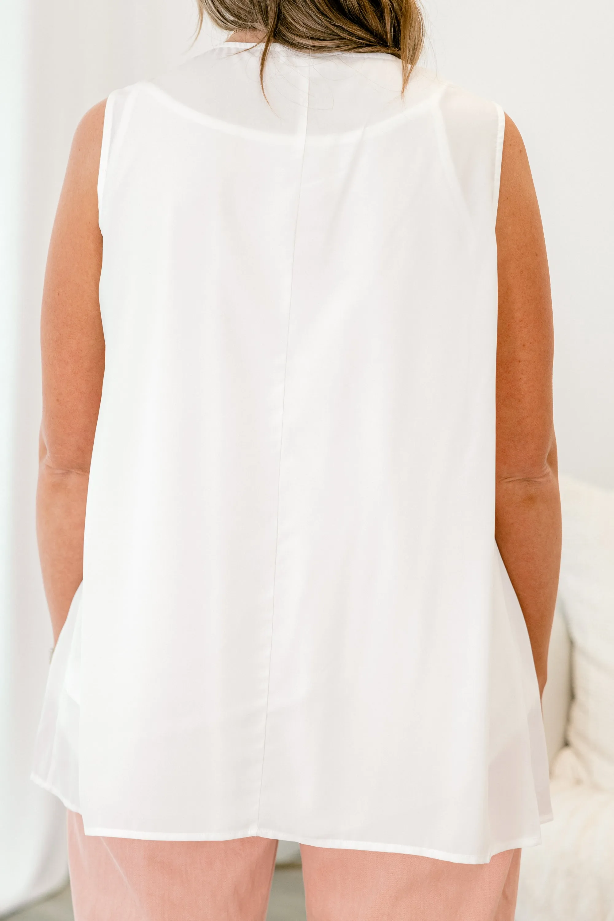 Embrace The Present Tank, Off White