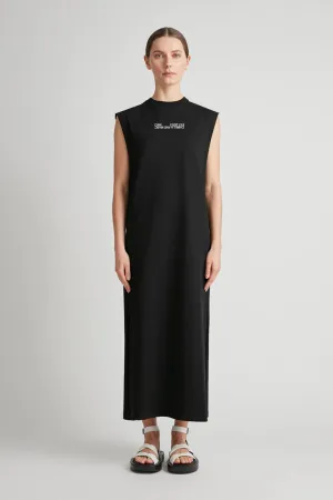 Emery Logo Tank Dress | Black