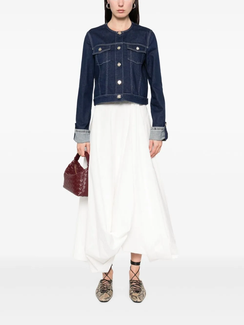 Emporio Armani Coats Blue