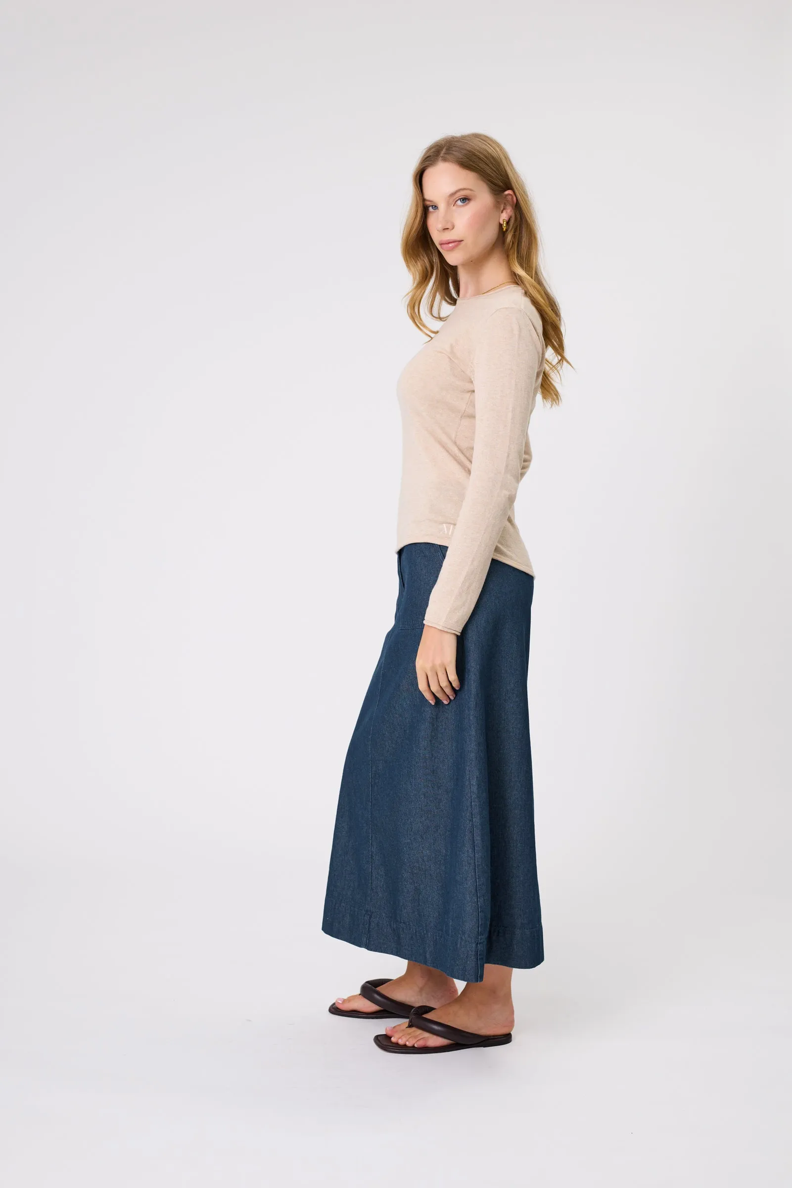 Encore Knit Crew - Wheat