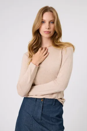 Encore Knit Crew - Wheat