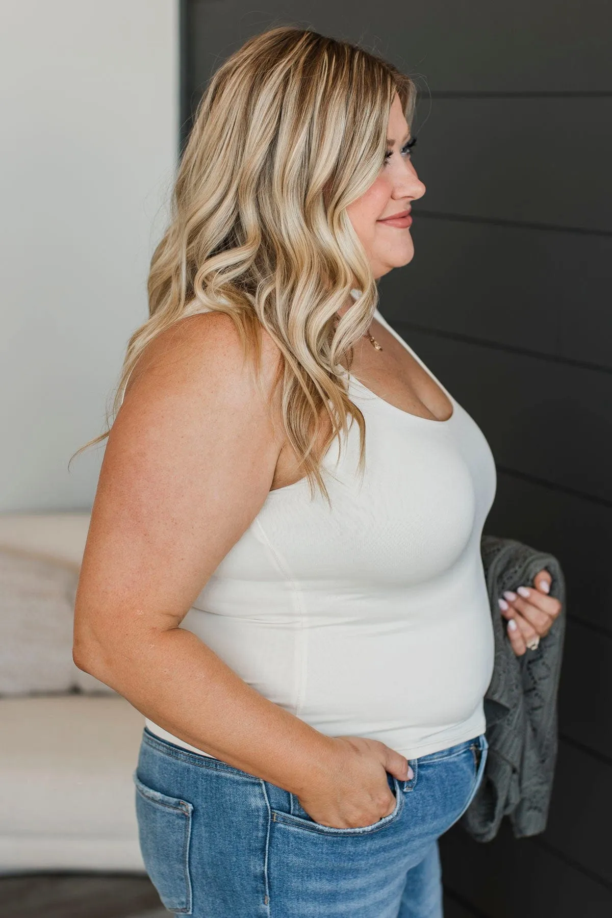 Everything Changes Tank Top- Ivory