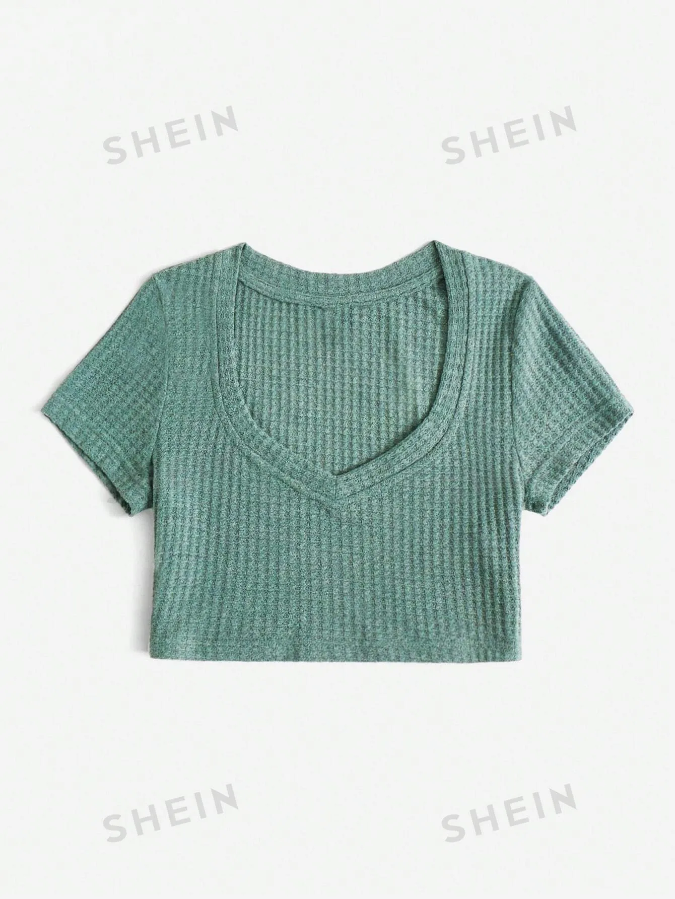 EZwear Scoop Neck Crop Top