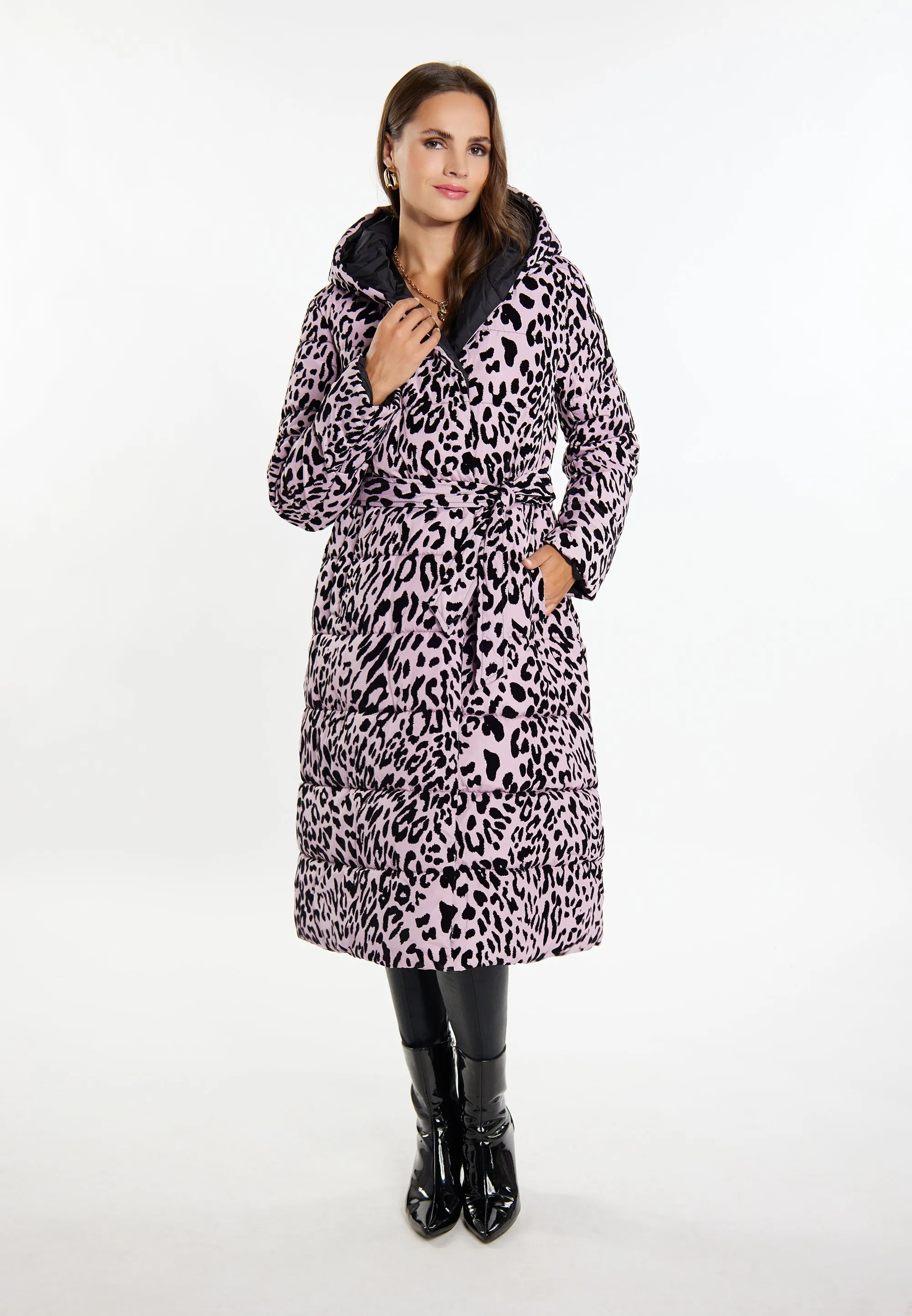 faina Women's Long Quilted Coat