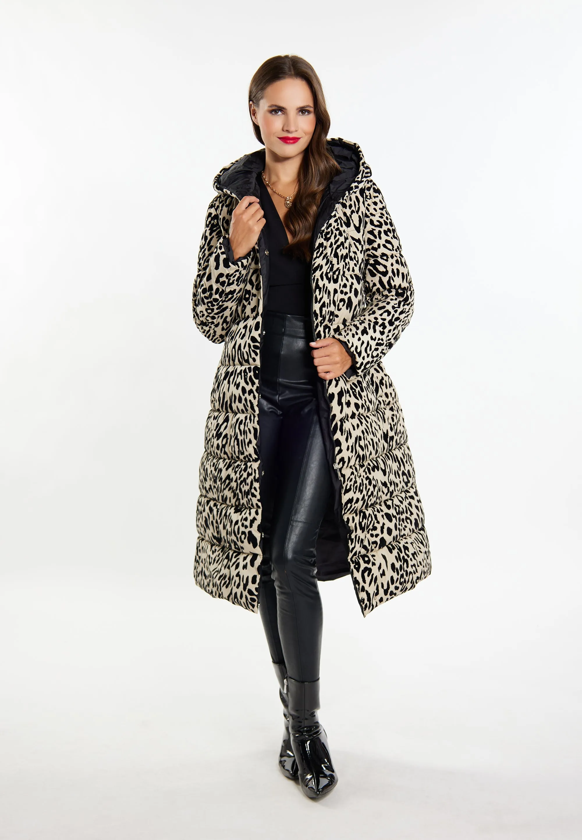 faina Women's Long Quilted Coat