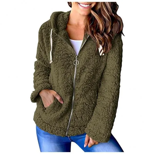 Fashion Explosion Fleece Sweater Long Sleeve Jacket
