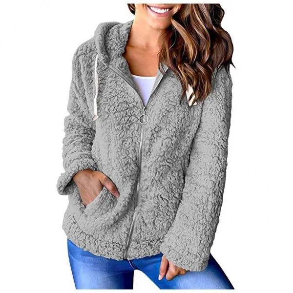 Fashion Explosion Fleece Sweater Long Sleeve Jacket