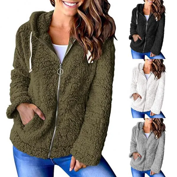Fashion Explosion Fleece Sweater Long Sleeve Jacket