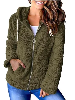 Fashion Explosion Fleece Sweater Long Sleeve Jacket