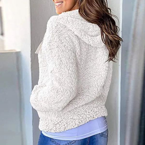 Fashion Explosion Fleece Sweater Long Sleeve Jacket