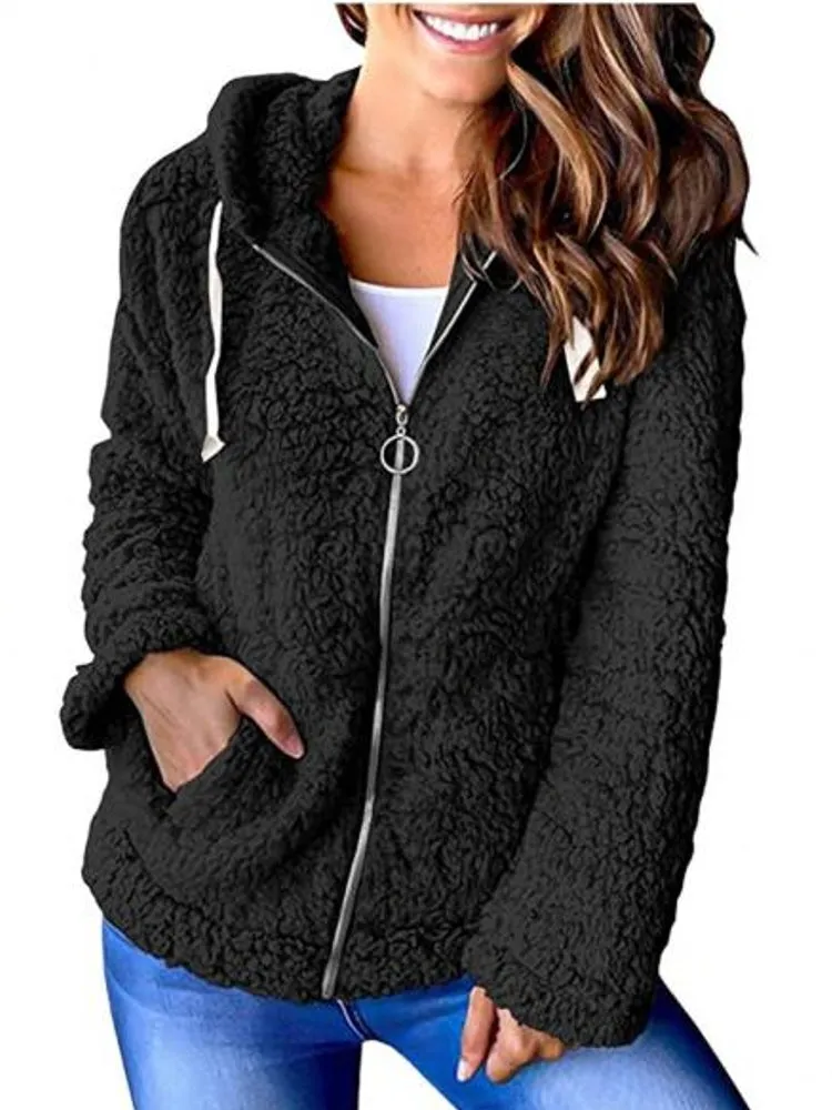 Fashion Explosion Fleece Sweater Long Sleeve Jacket
