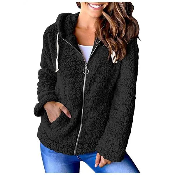 Fashion Explosion Fleece Sweater Long Sleeve Jacket