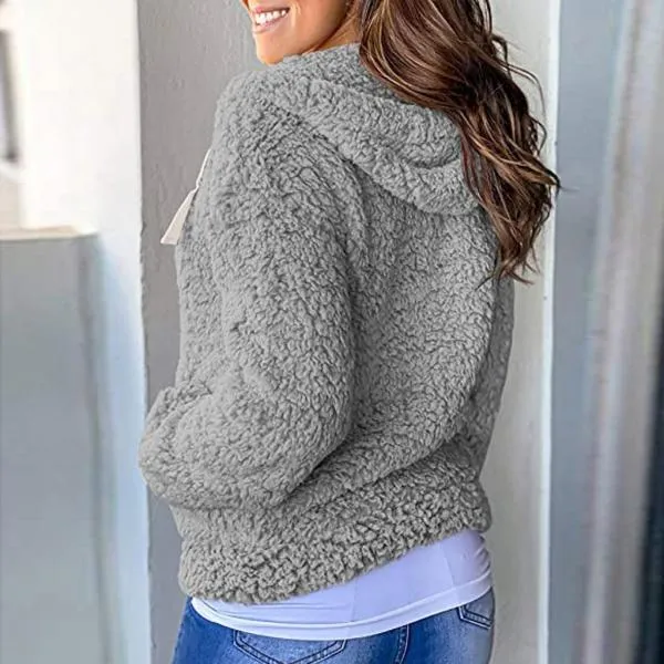 Fashion Explosion Fleece Sweater Long Sleeve Jacket