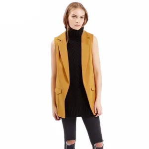 fashion simple solid color no button short black white wine red yellow blazer jackets