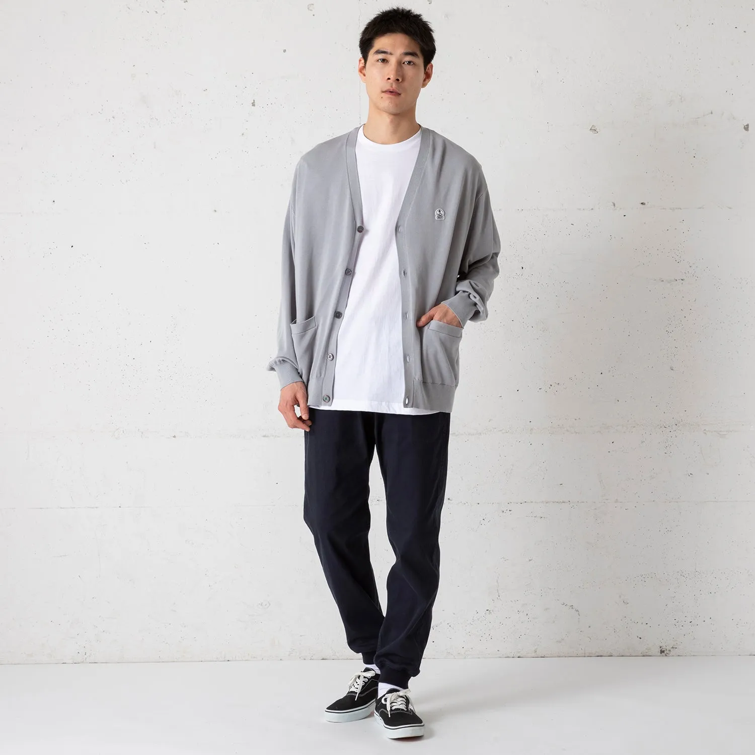 FIDELITY | フィデリティ　SILK MIXED KNIT V CARDIGAN