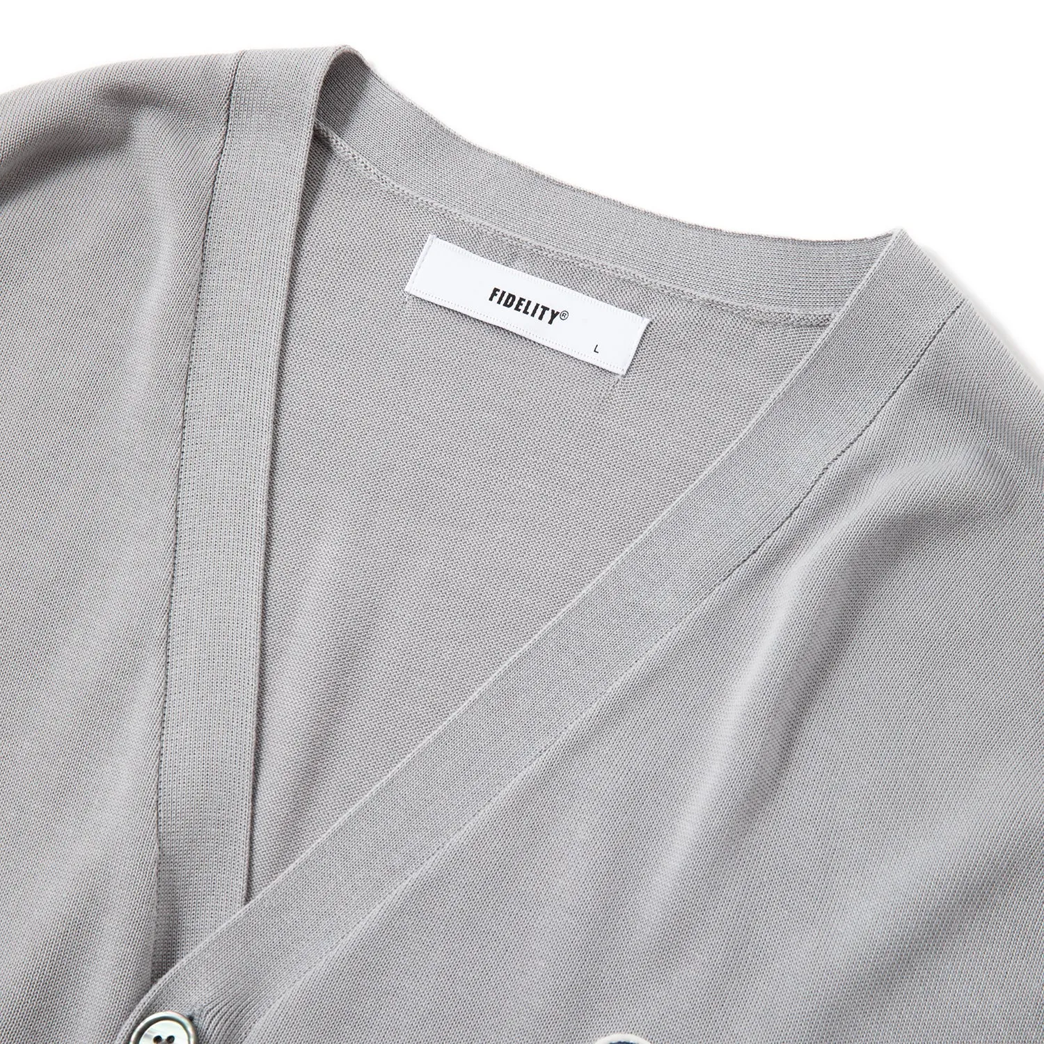 FIDELITY | フィデリティ　SILK MIXED KNIT V CARDIGAN