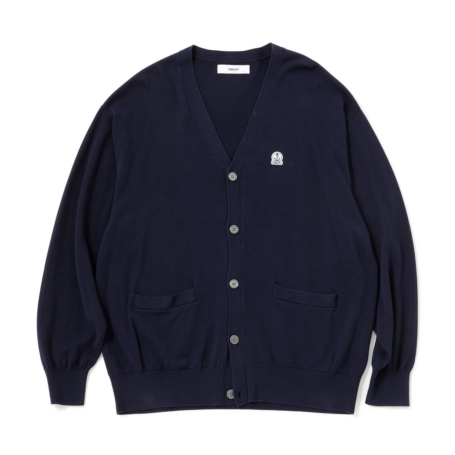 FIDELITY | フィデリティ　SILK MIXED KNIT V CARDIGAN