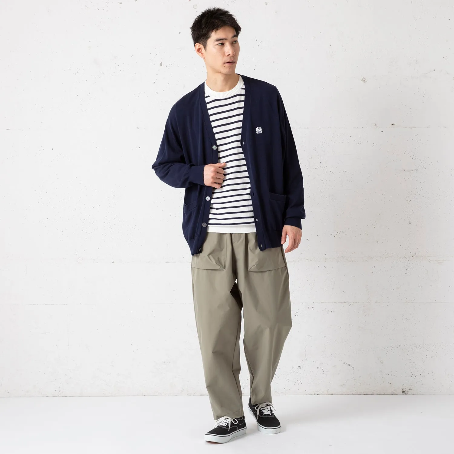 FIDELITY | フィデリティ　SILK MIXED KNIT V CARDIGAN