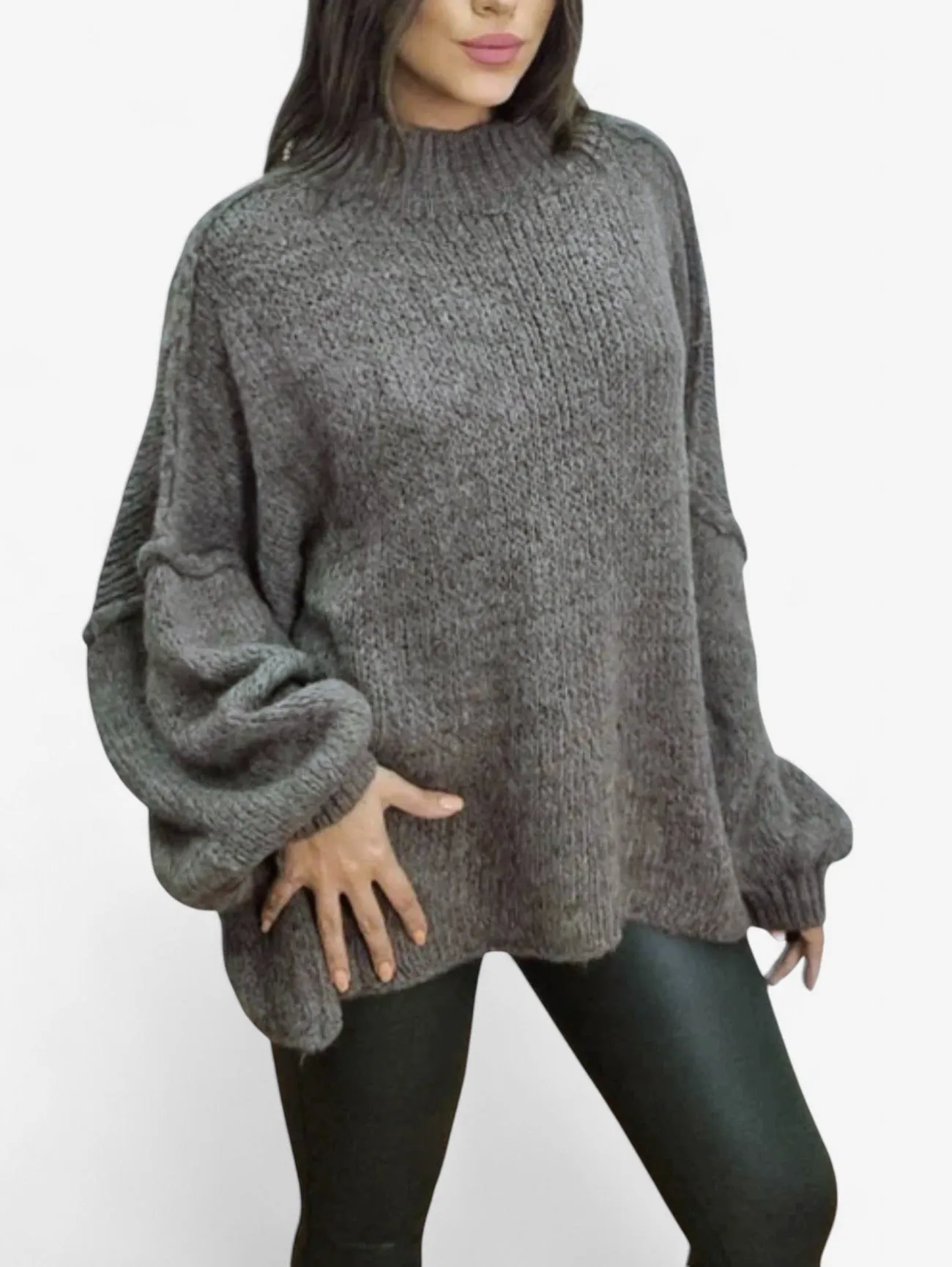 Foxes | Women's Oversized Long Sleeve Knit Sweater