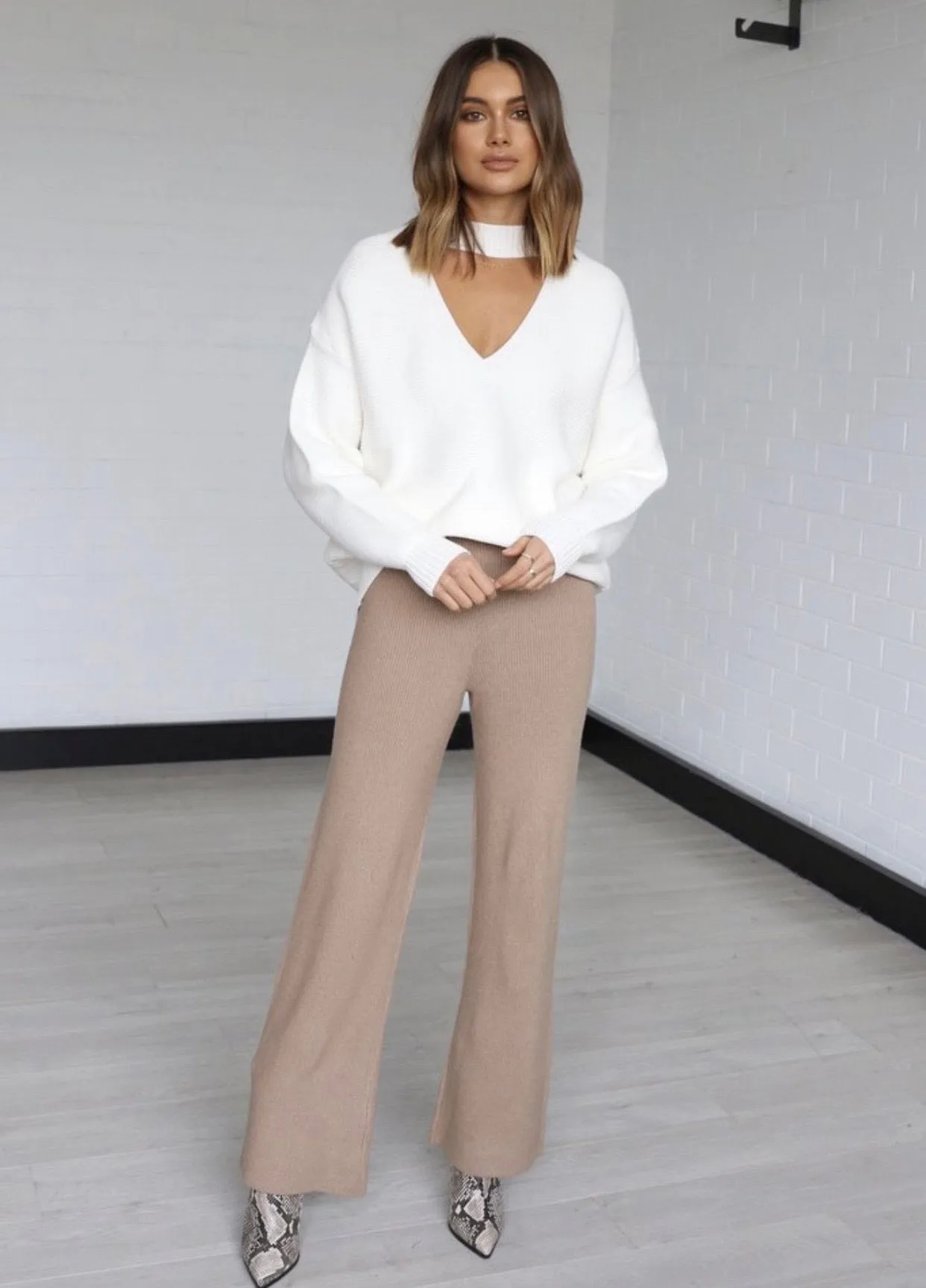 Frida white knit