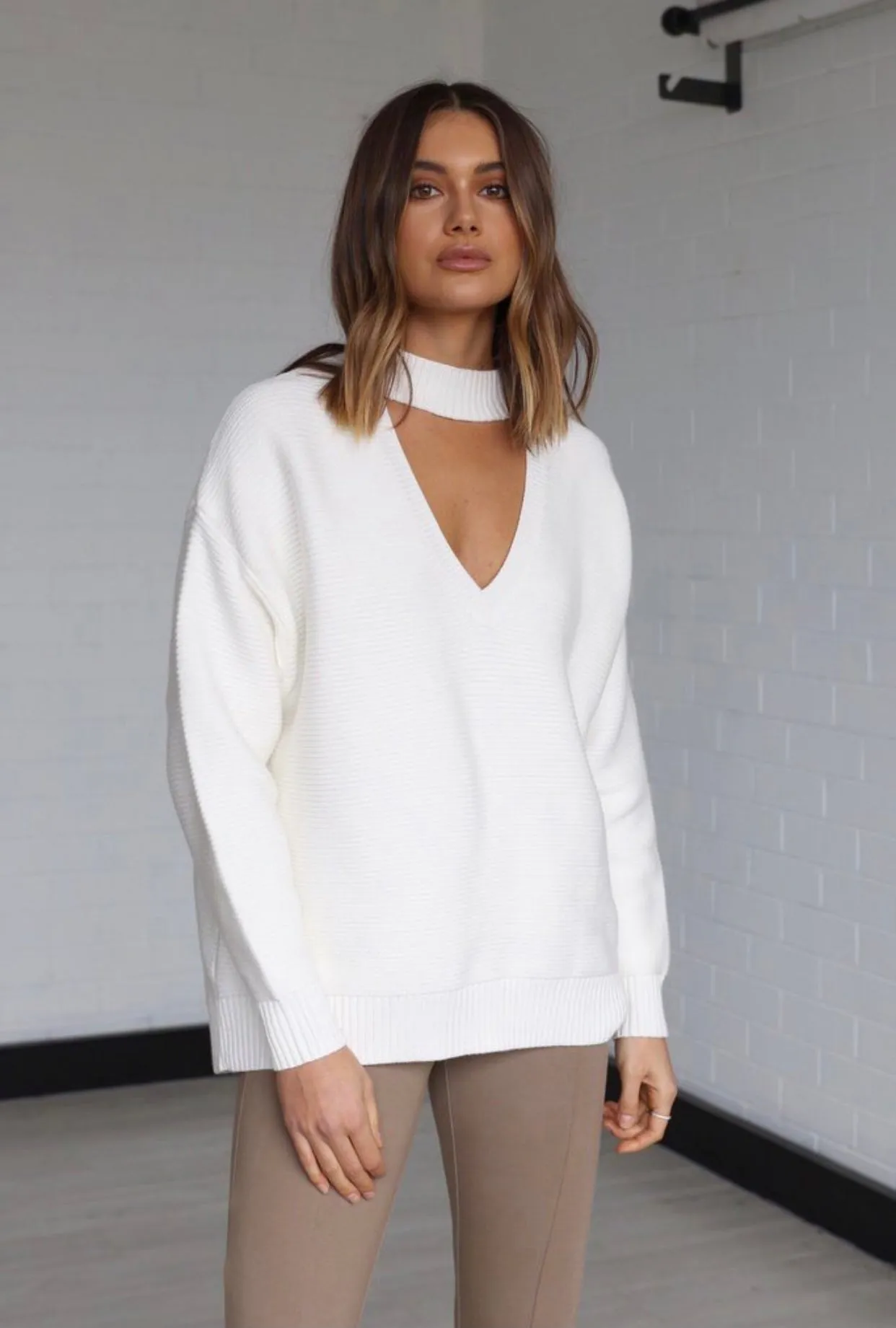 Frida white knit
