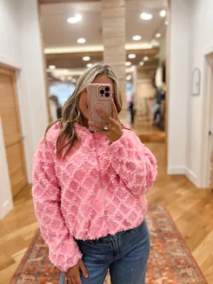 Fuzzy Knit Hoodie Jacket