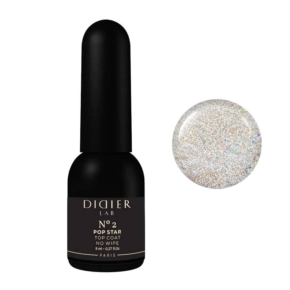 Gel Polish Top Coat No Wipe, Didier Lab, Pop Star No. 2