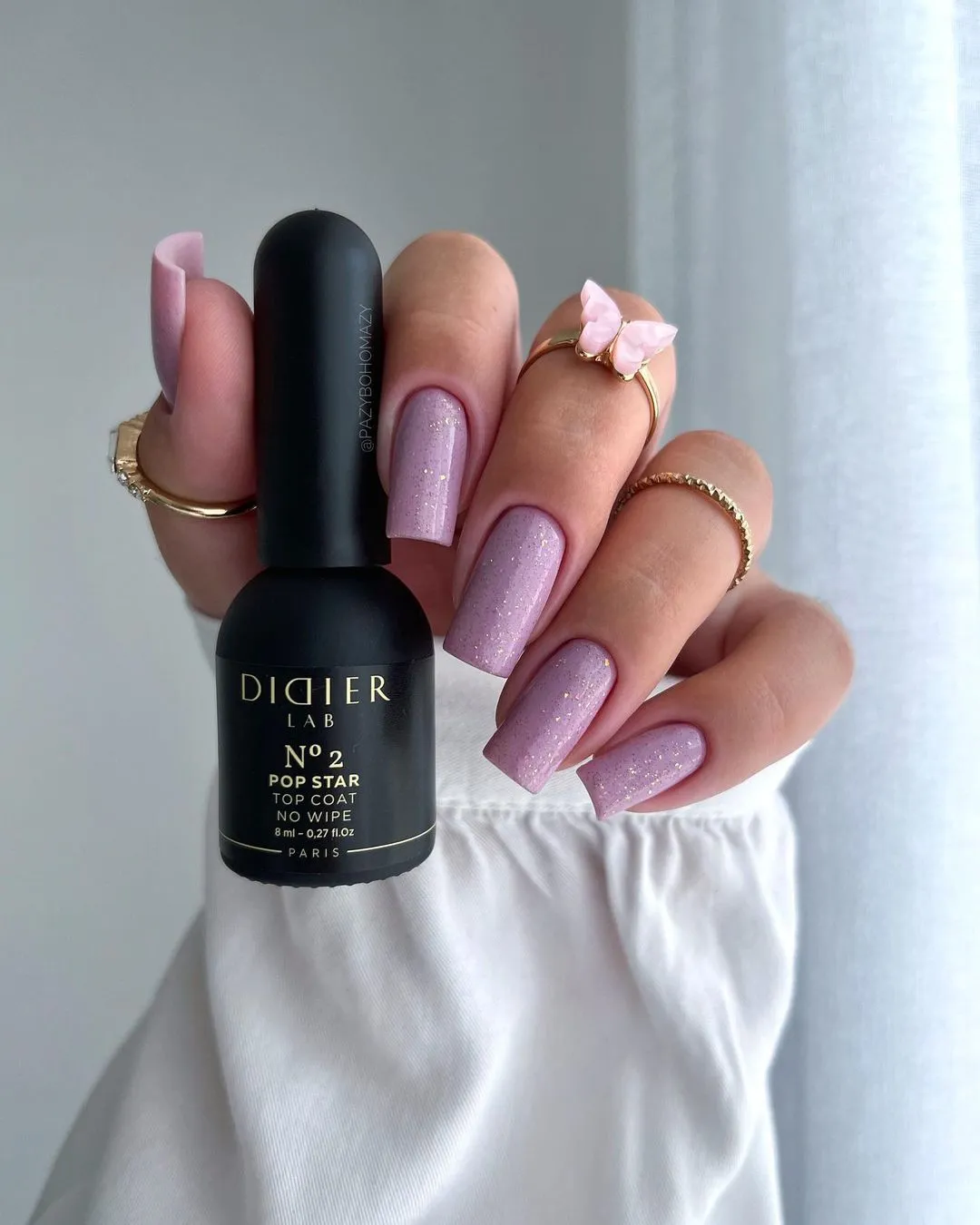 Gel Polish Top Coat No Wipe, Didier Lab, Pop Star No. 2
