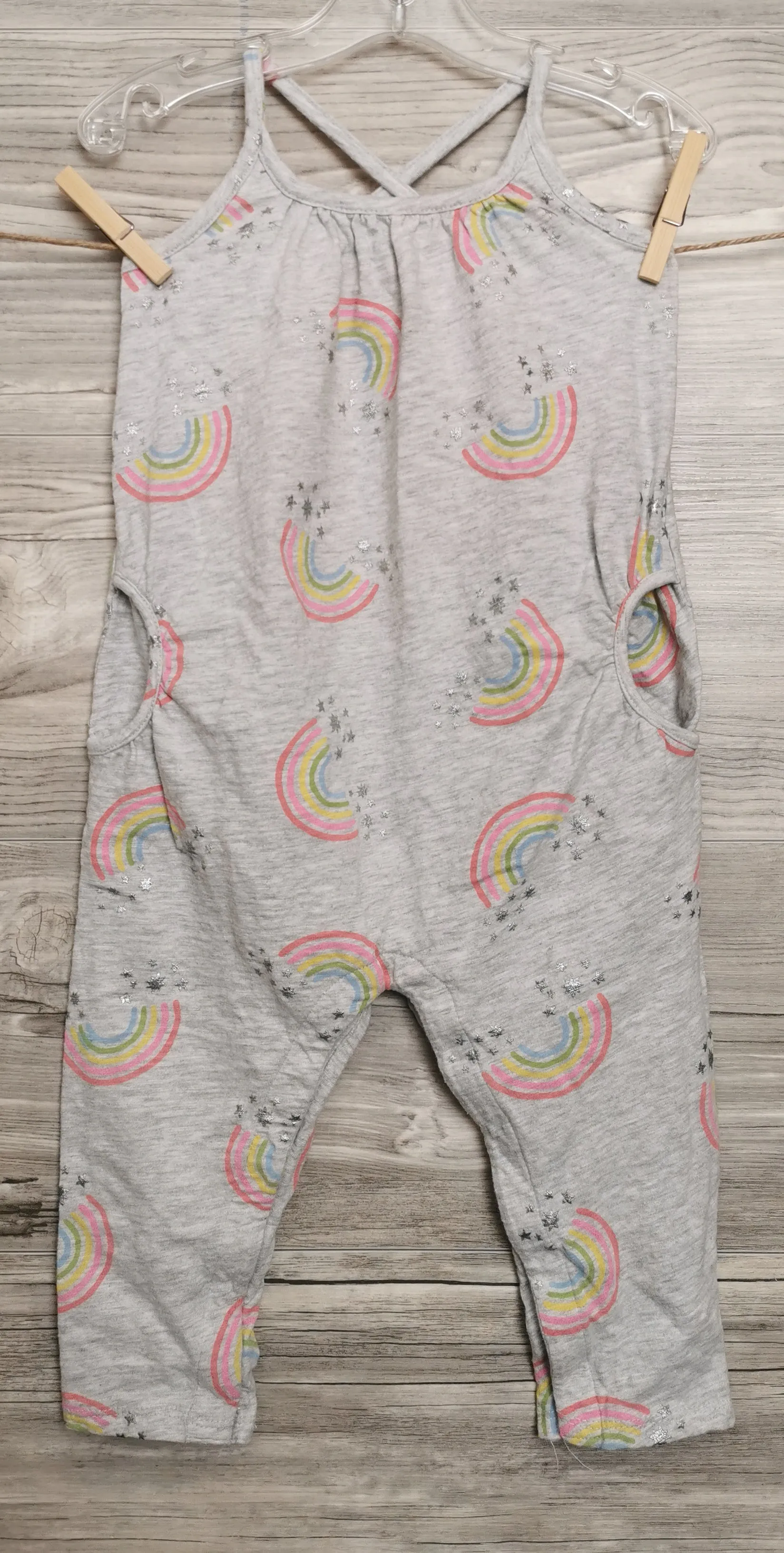 GIRL SIZE 2 YEARS - OLD NAVY, Tank Style Summer Romper EUC B41