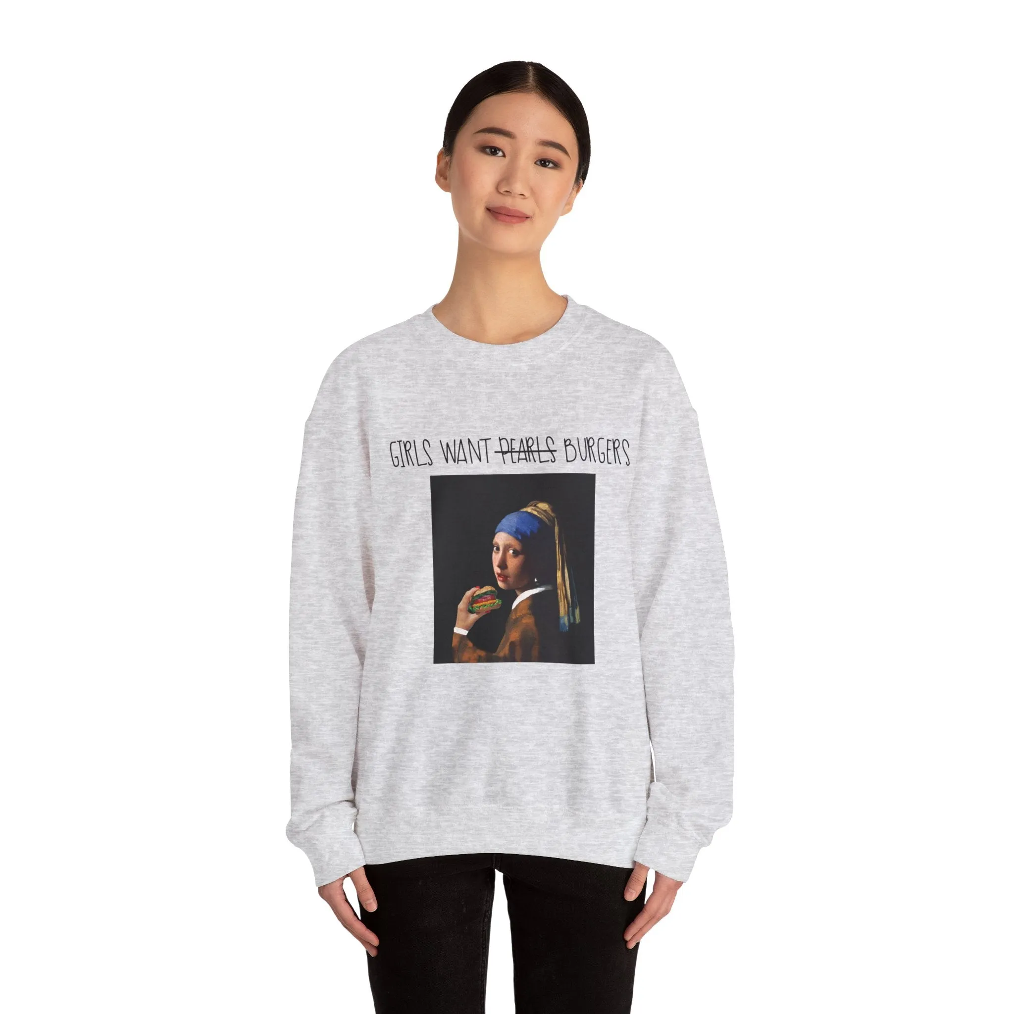 Girl with the Burger Sweatshirt