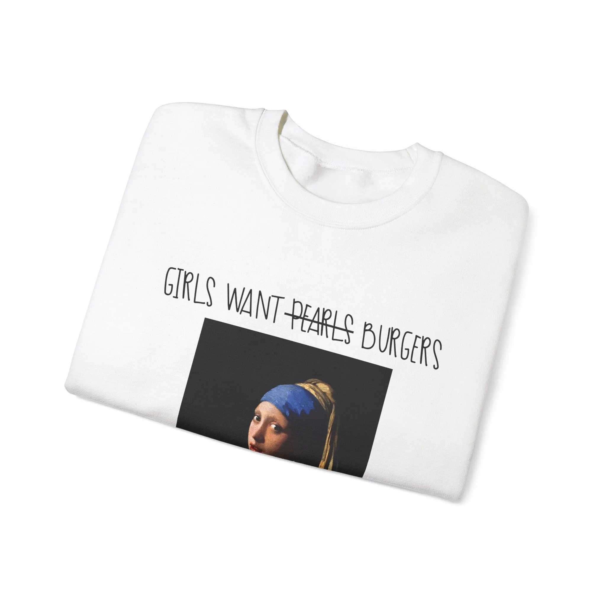 Girl with the Burger Sweatshirt