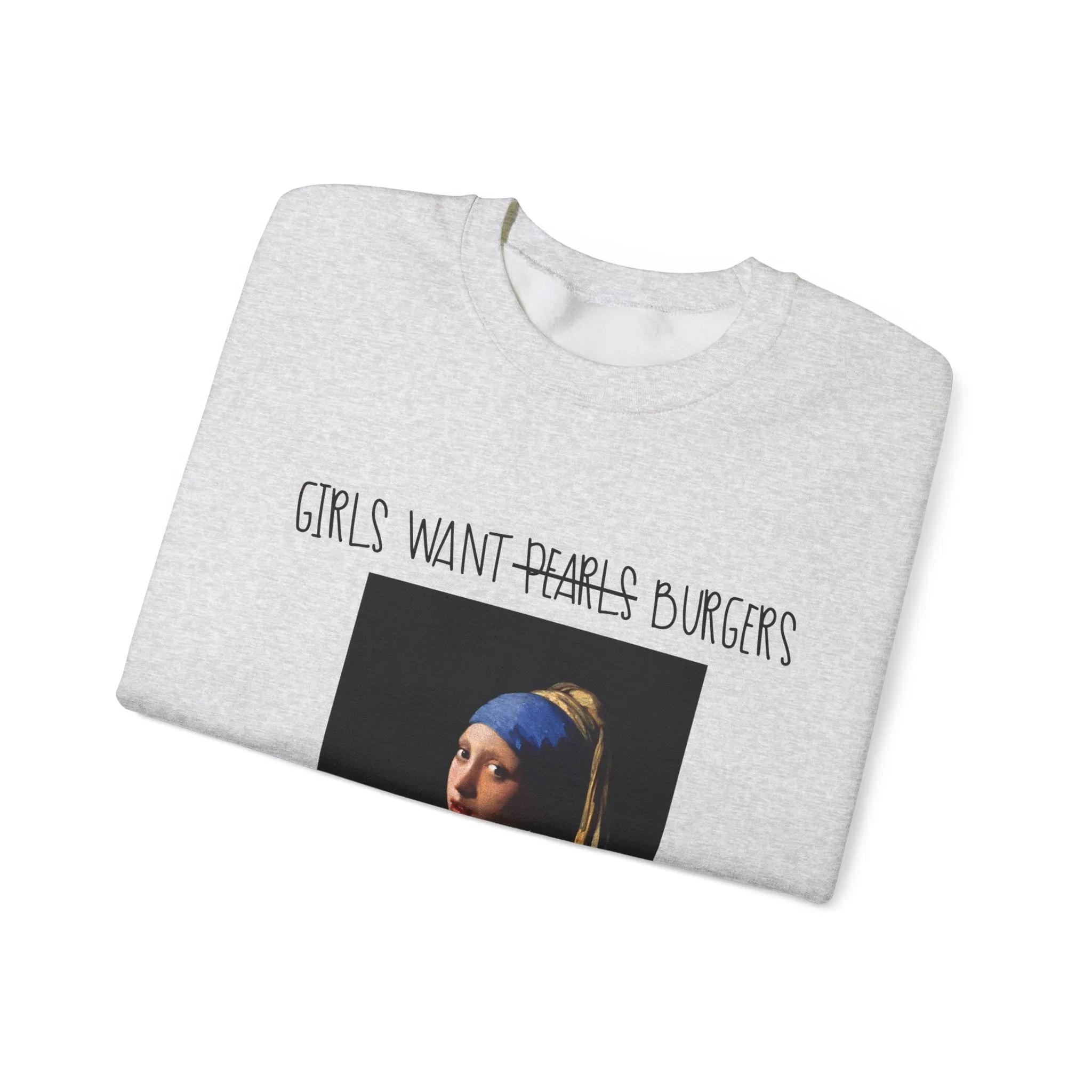 Girl with the Burger Sweatshirt
