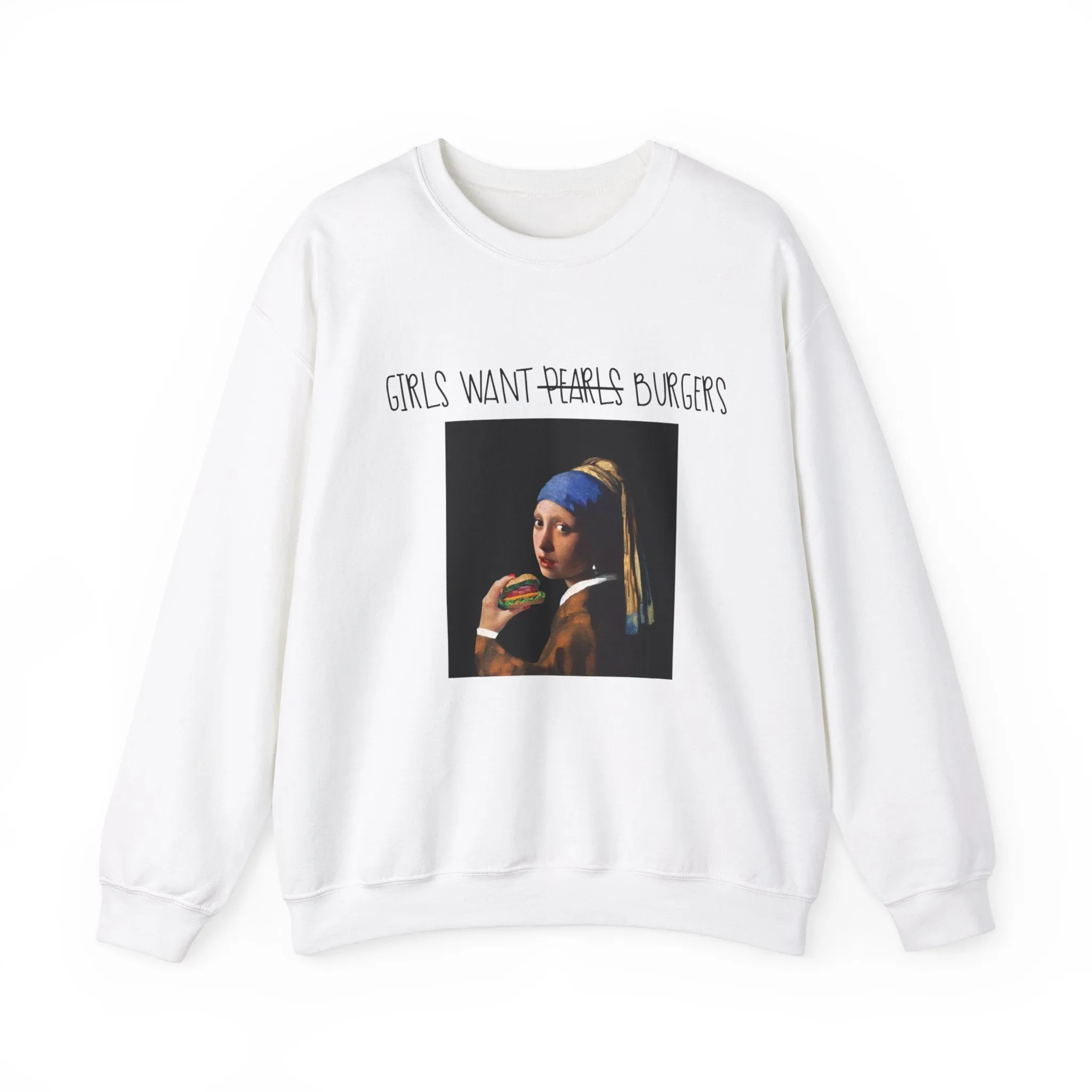 Girl with the Burger Sweatshirt