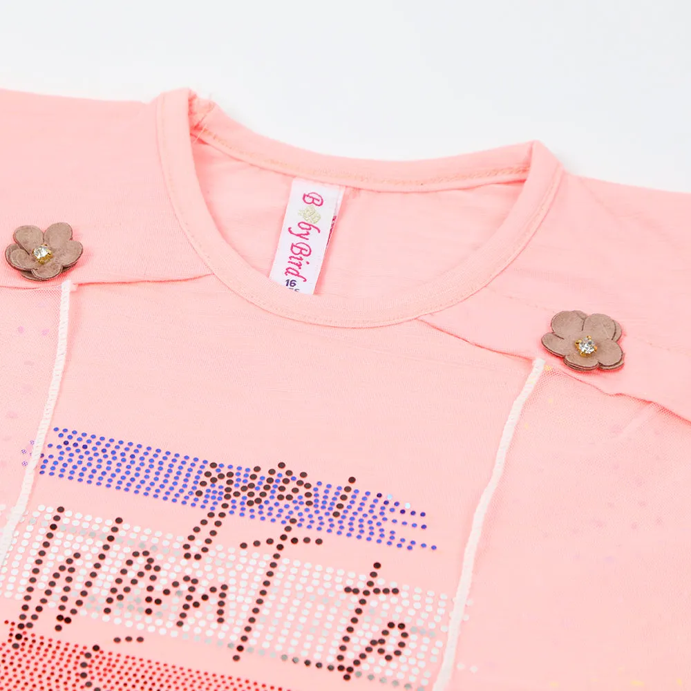 Girls Western Top - Pink