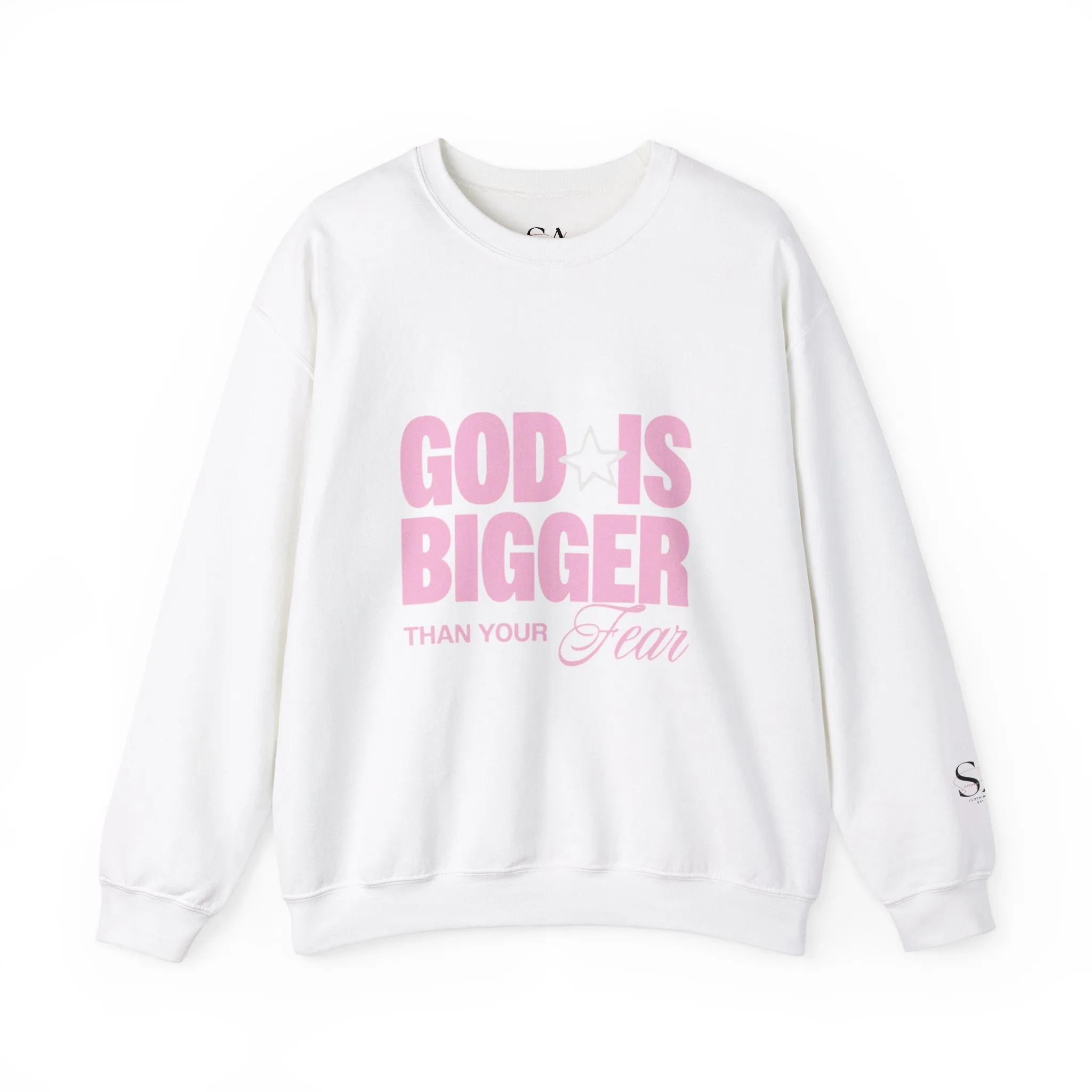 God Is Bigger Than Your Fear Unisex Crewneck