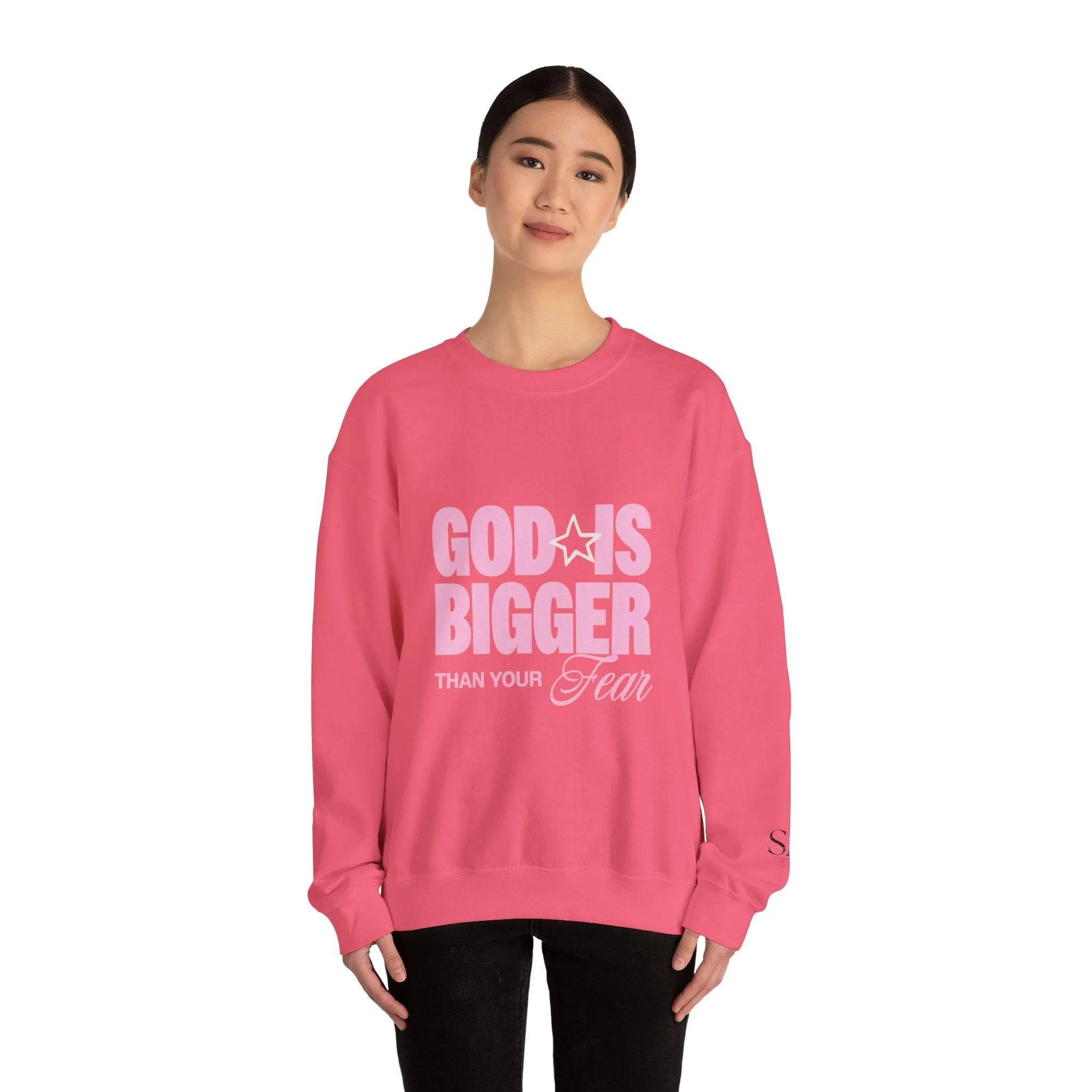 God Is Bigger Than Your Fear Unisex Crewneck