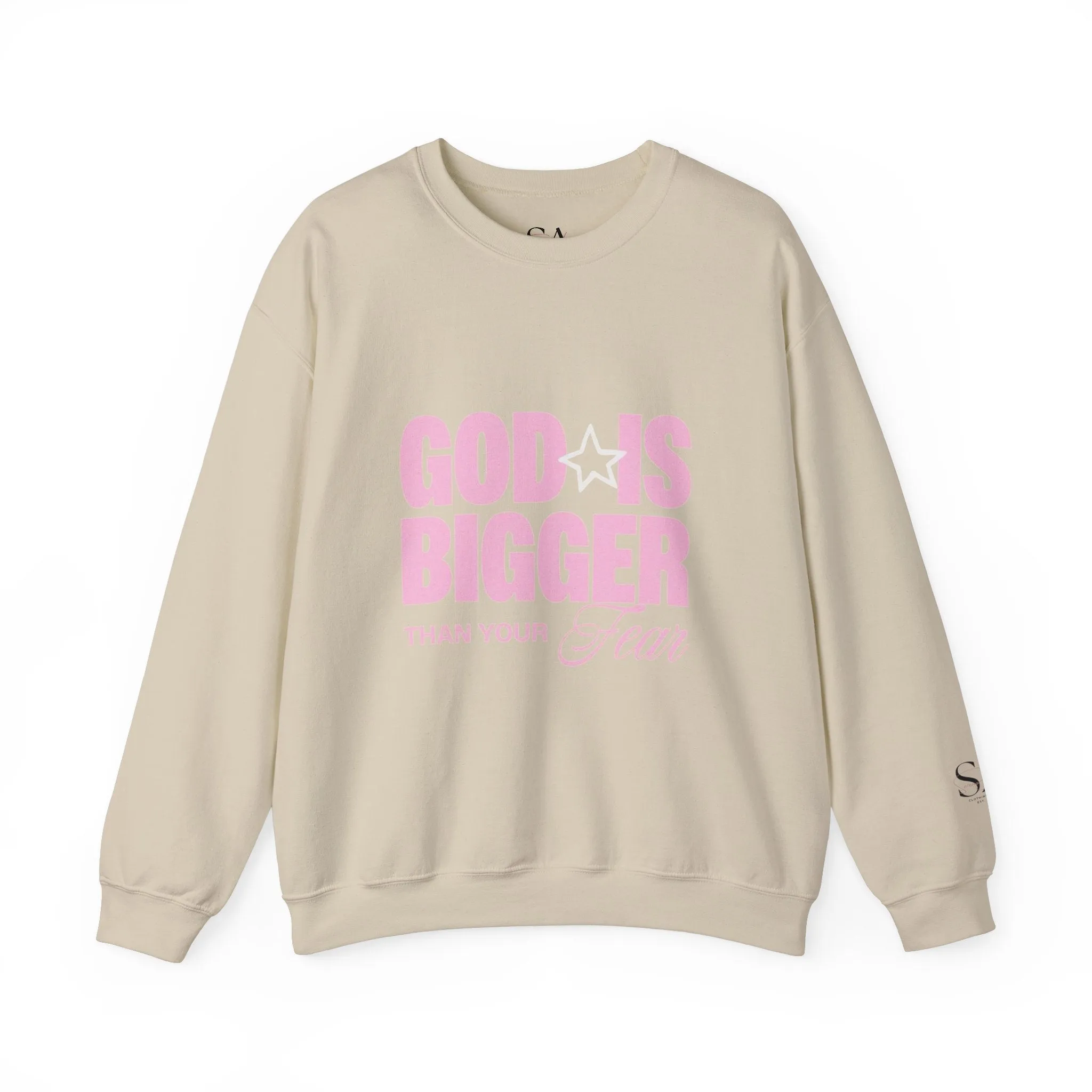 God Is Bigger Than Your Fear Unisex Crewneck