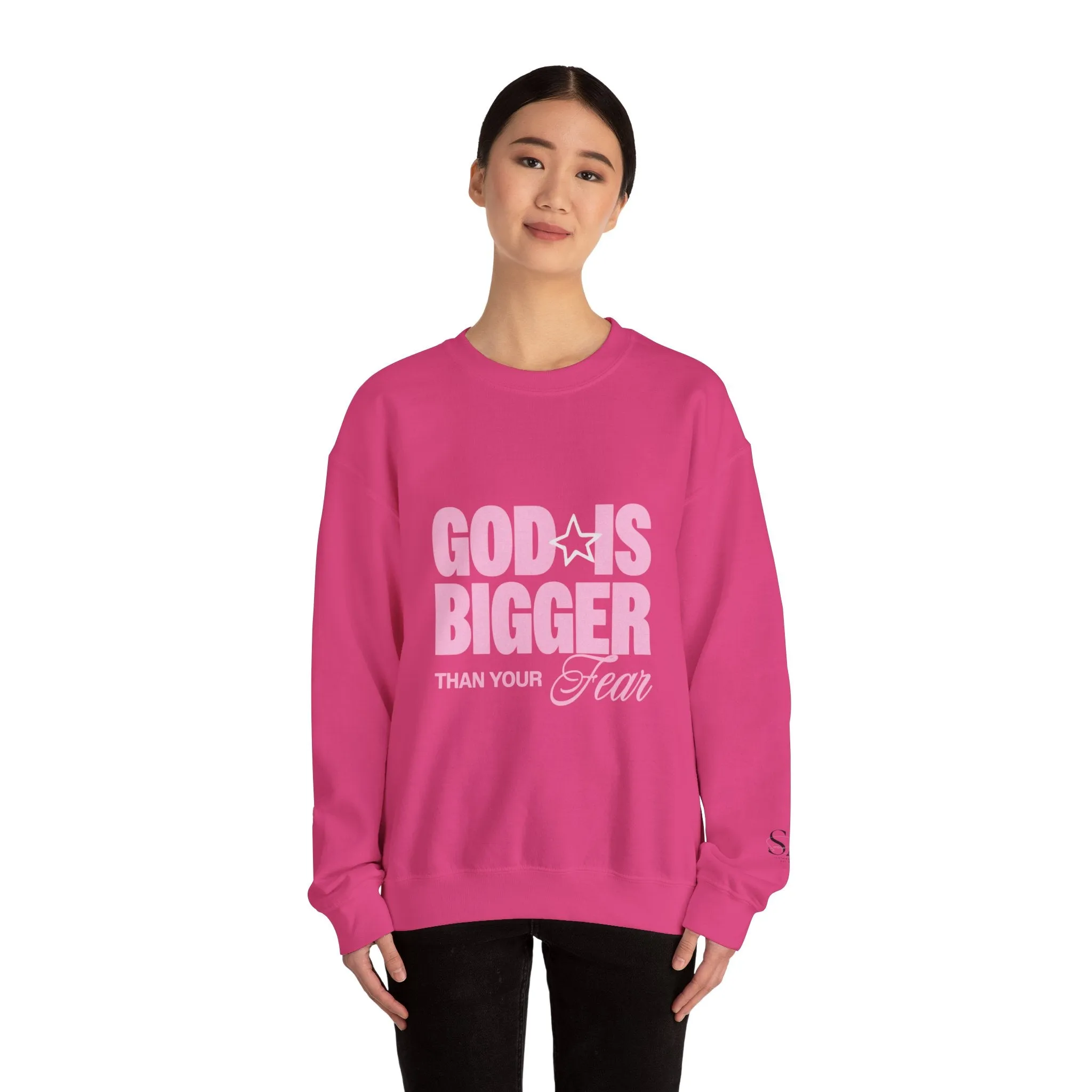 God Is Bigger Than Your Fear Unisex Crewneck