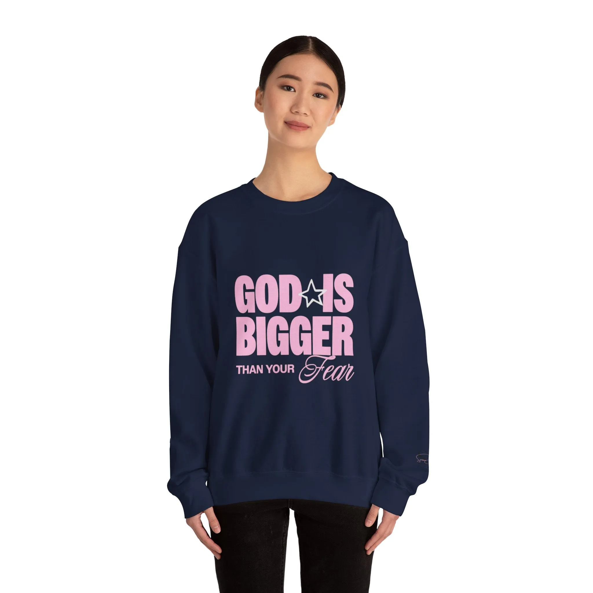 God Is Bigger Than Your Fear Unisex Crewneck