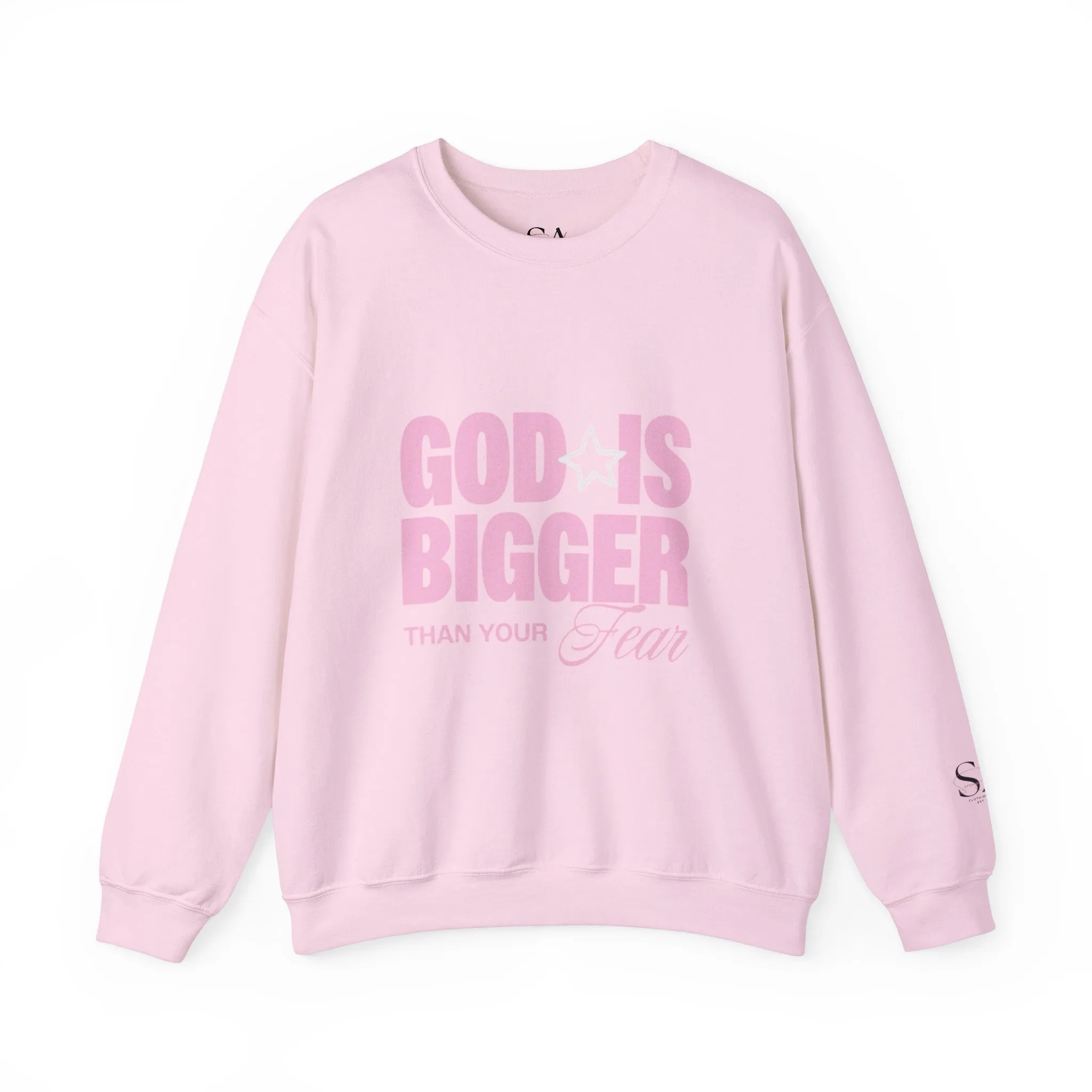 God Is Bigger Than Your Fear Unisex Crewneck