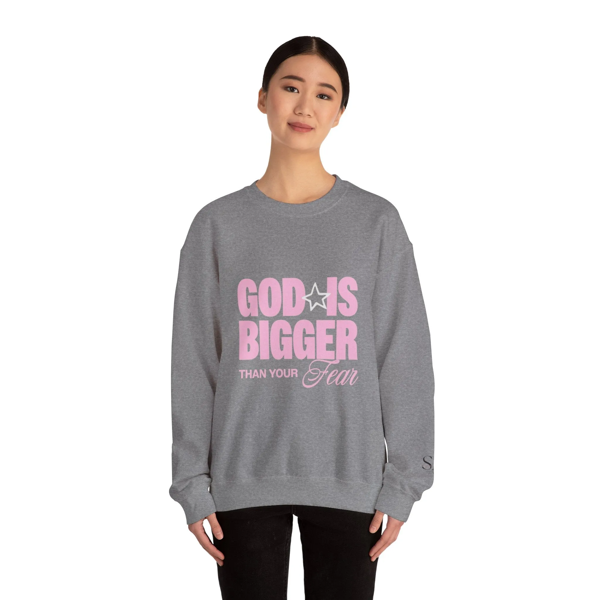 God Is Bigger Than Your Fear Unisex Crewneck