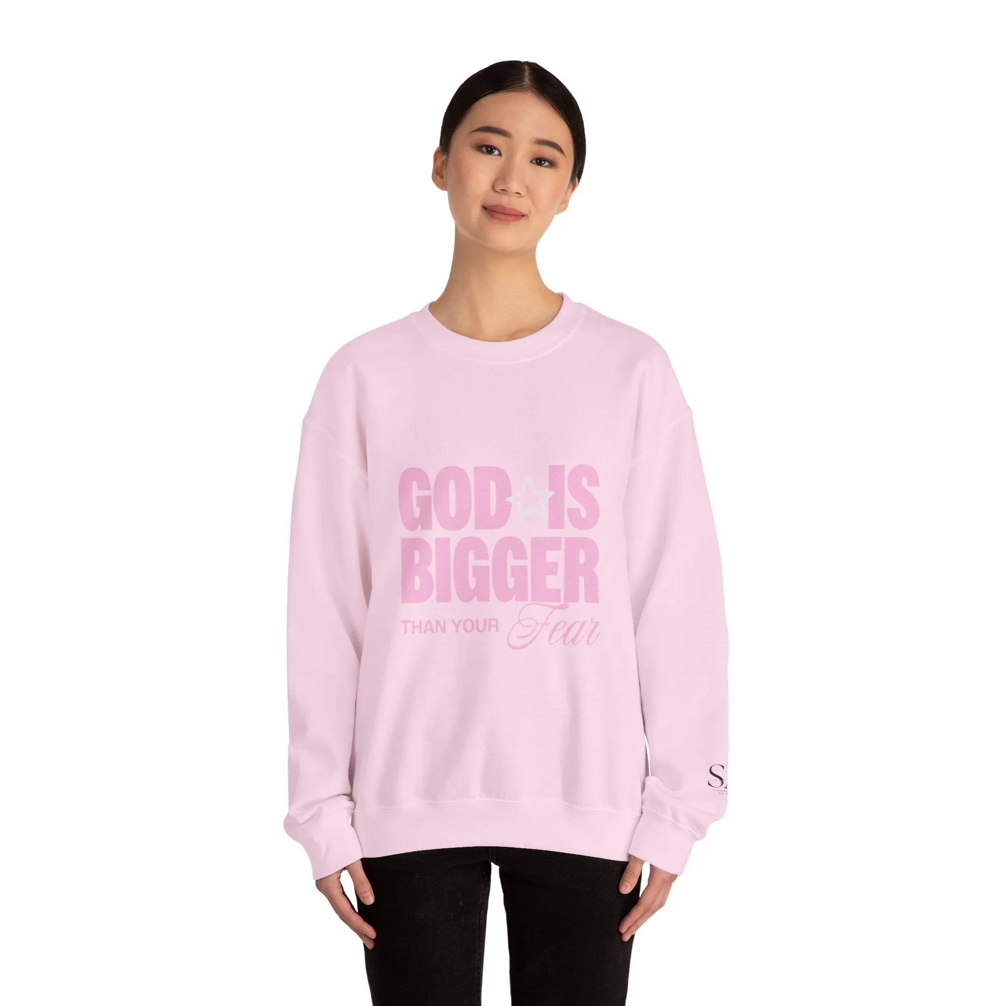 God Is Bigger Than Your Fear Unisex Crewneck
