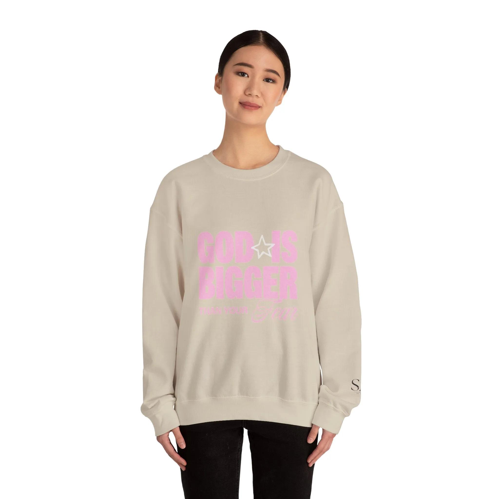 God Is Bigger Than Your Fear Unisex Crewneck