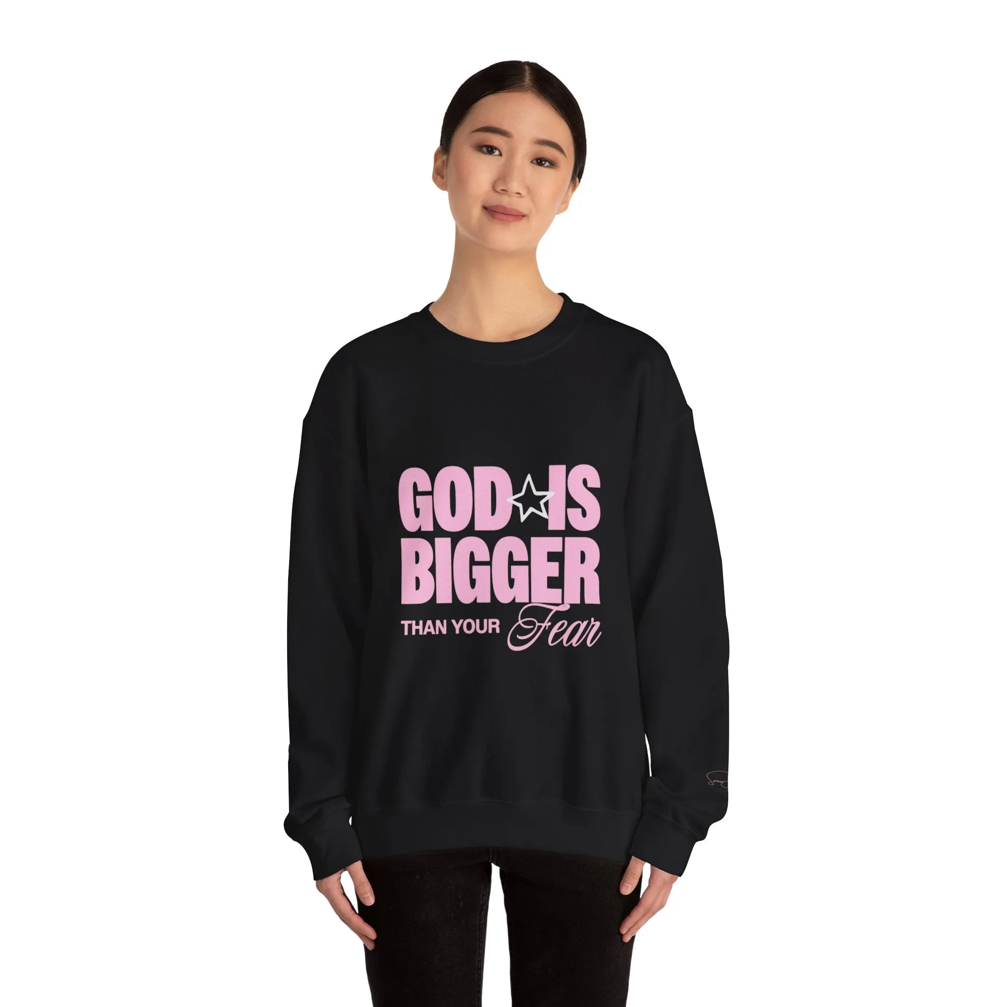 God Is Bigger Than Your Fear Unisex Crewneck