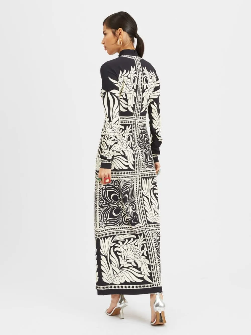 Halle Satin Midi Dress