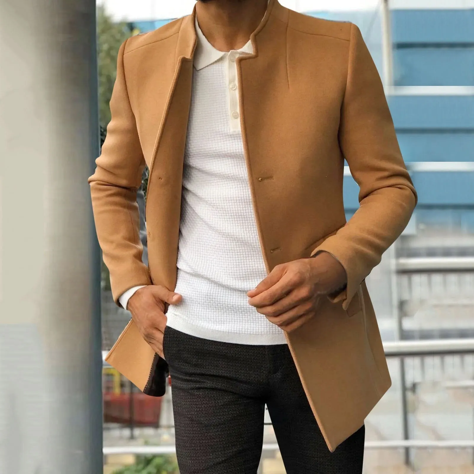 Herbstlicher Klassiker: Vincent Männer Jacke in Tweed für Stilvolle Auftritte